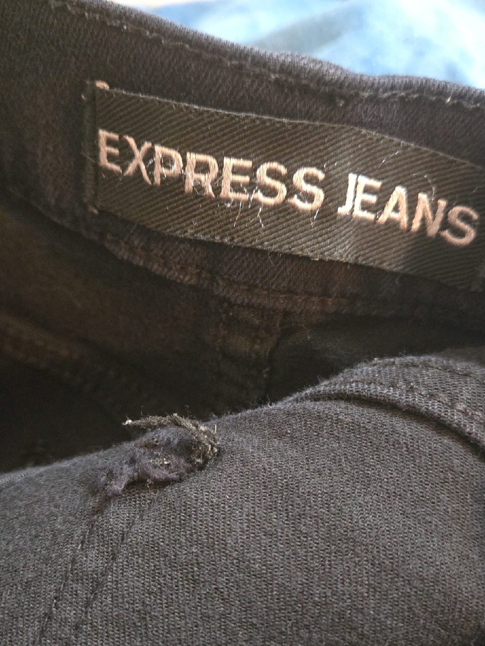 Express Black Zip Hem Y2K Skinny Cropped Mid Rise Jegging Jeans Goth EMO - Picture 6 of 7